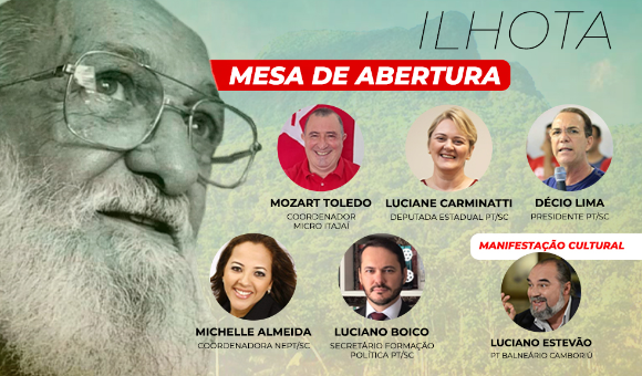 Conferência Paulo Freire: conheça a programação do lançamento da conferência em Ilhota