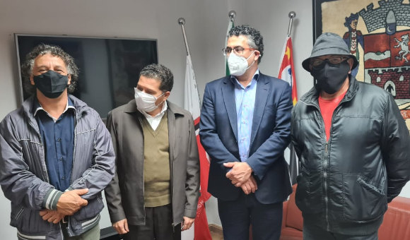 VISITA DO DEPUTADO FEDERAL ALENCAR SANTANA EM JACAREÍ