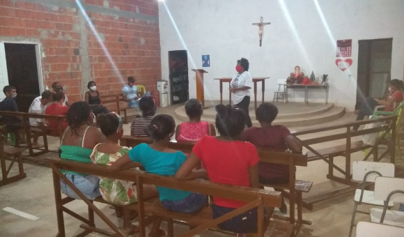 COMUNIDADE QUILOMBOLA RECEBE VISITA DE EQUIPE DE DIRETOS HUMANOS DA SASC