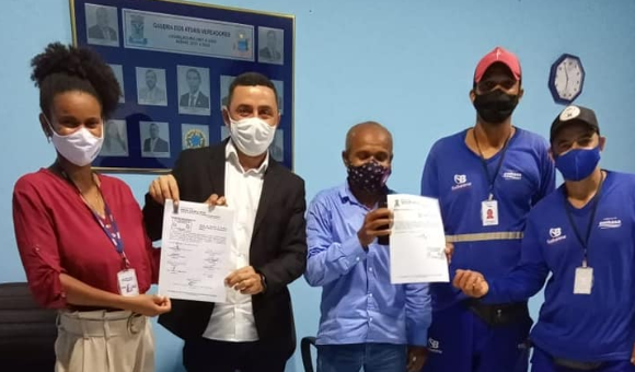 EMBASA é homenageada na Câmara de Vereadores de Governador Mangabeira com Moção de Aplauso.