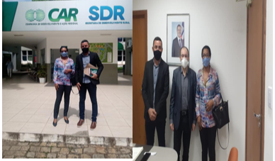 Em reunião na CAR e na EMBASA, Vereador e Vereadora do PT, reivindicaram mais benefícios para o município de Governador Mangabeira.