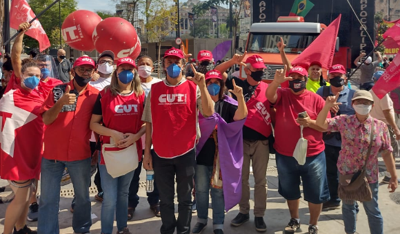 PT JACAREÍ PARTICIPA DO ATO DIA 07 DE SETEMBRO NO ANHANGABAÚ PELO FORA BOLSONARO NO DIA DA INDEPENDÊNCIA