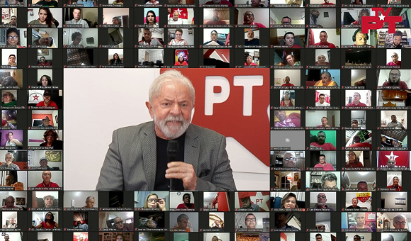 Lula com militância: Vamos para as ruas falar com o povo
