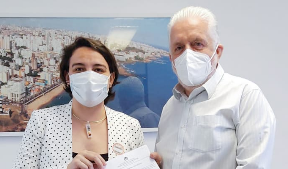 Carla Ayres discute projetos para Florianópolis em visita à Brasília