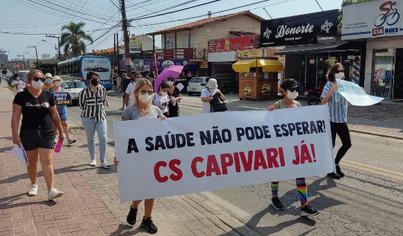 Moradores dos Ingleses fazem ato por entrega imediata do Centro de Saúde