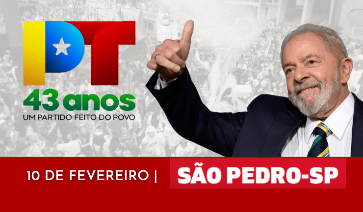 NOTA SOBRE OS 43 ANOS DO PT