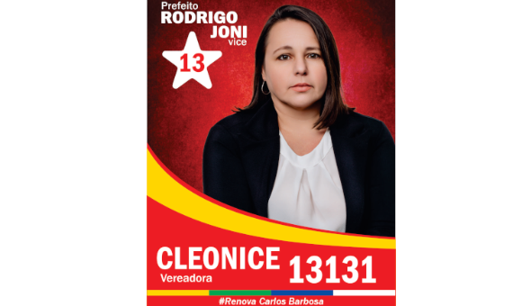 Candidata a vereadora pelo PT 13131