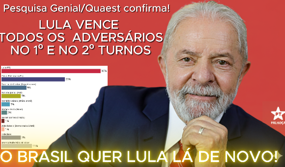PESQUISA GENIAL/QUAEST CONFIRMA: O BRASIL QUER LULA PRESIDENTE EM 2026!